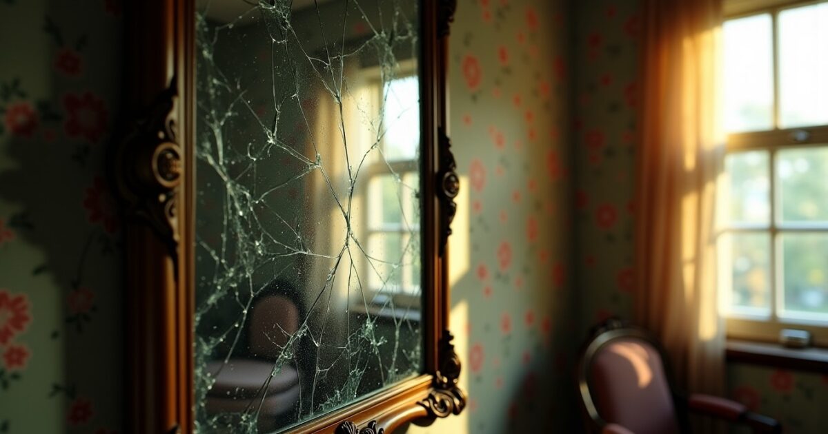 Miroir cassé sans raison apparente : découvrez les causes et la véritable signification