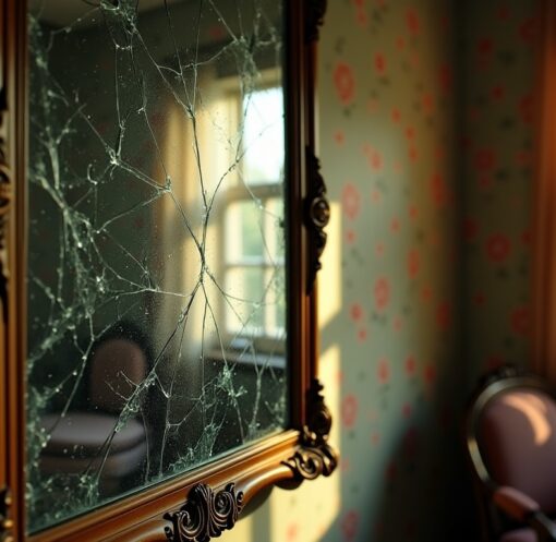 Miroir cassé sans raison apparente : découvrez les causes et la véritable signification