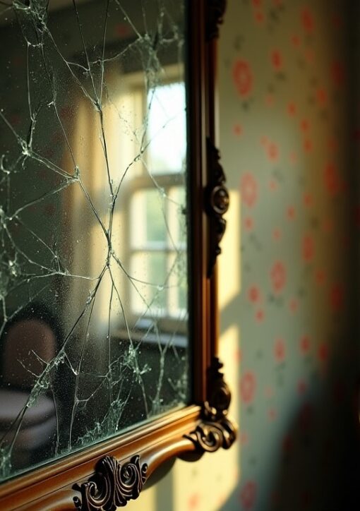 Miroir cassé sans raison apparente : découvrez les causes et la véritable signification