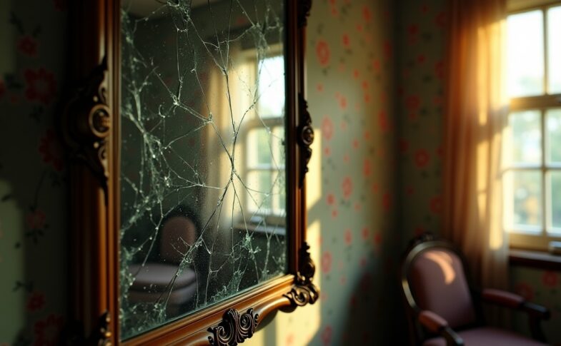 Miroir cassé sans raison apparente : découvrez les causes et la véritable signification