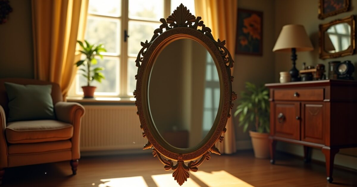 Miroir qui tombe tout seul : signification spirituelle et messages essentiels à connaître