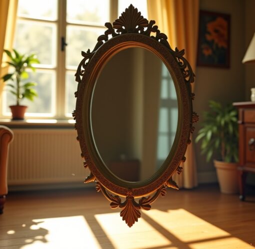 Miroir qui tombe tout seul : signification spirituelle et messages essentiels à connaître