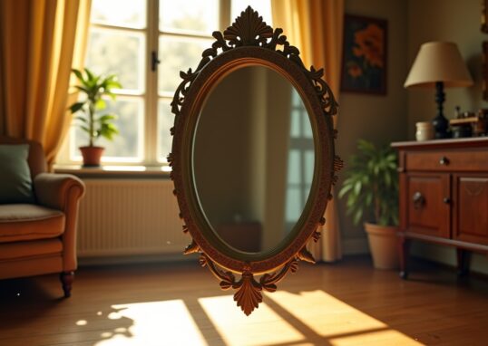 Miroir qui tombe tout seul : signification spirituelle et messages essentiels à connaître