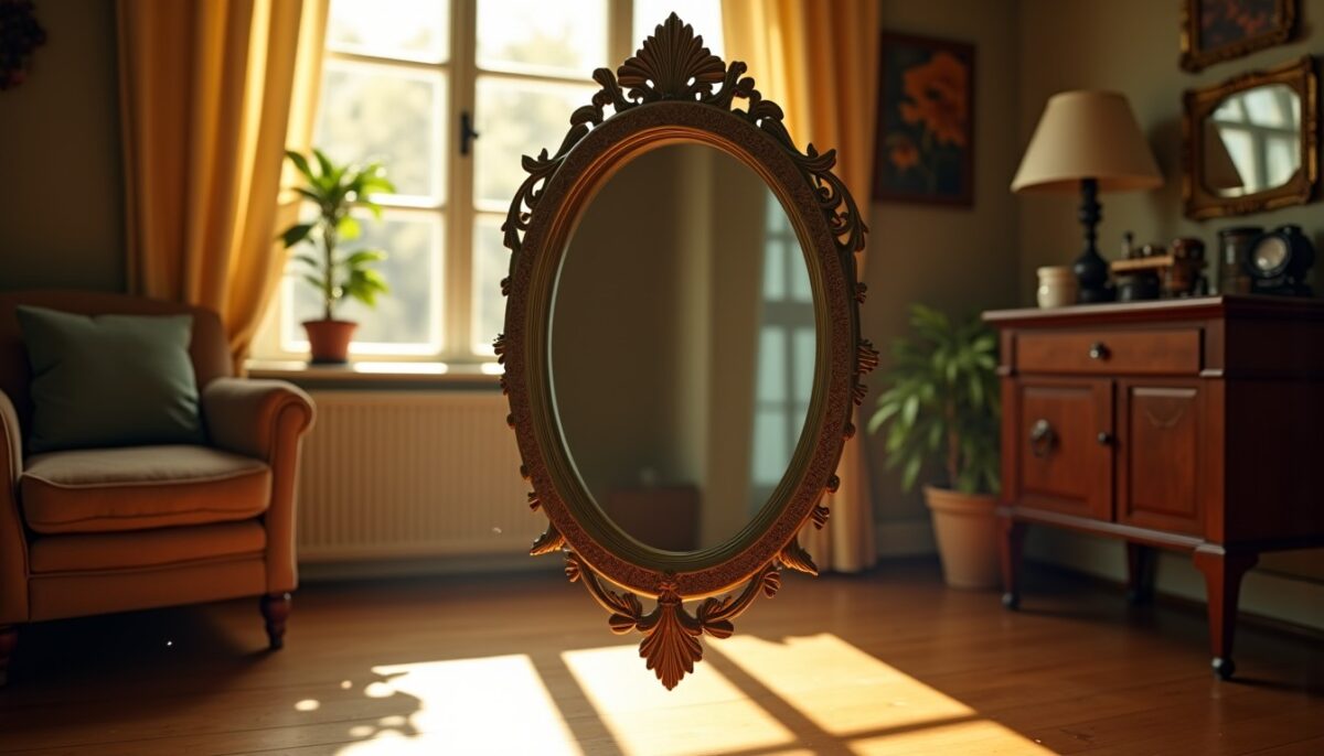 Miroir qui tombe tout seul : signification spirituelle et messages essentiels à connaître