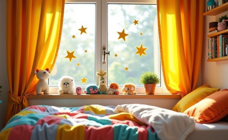 Options originales pour protéger la chambre de votre enfant sans volets