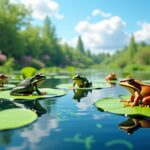 Alimentation des grenouilles dans un bassin : le guide complet pour bien nourrir vos amphibiens