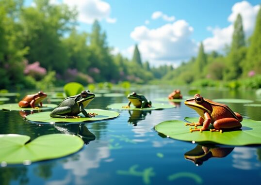 Alimentation des grenouilles dans un bassin : le guide complet pour bien nourrir vos amphibiens
