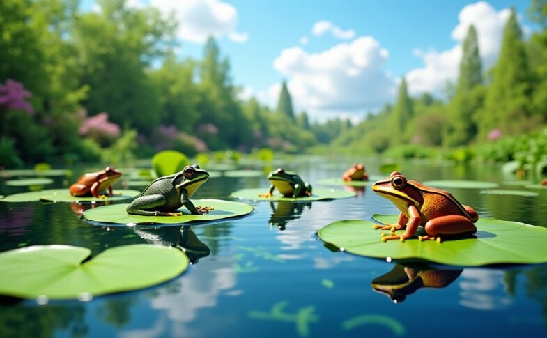 Alimentation des grenouilles dans un bassin : le guide complet pour bien nourrir vos amphibiens