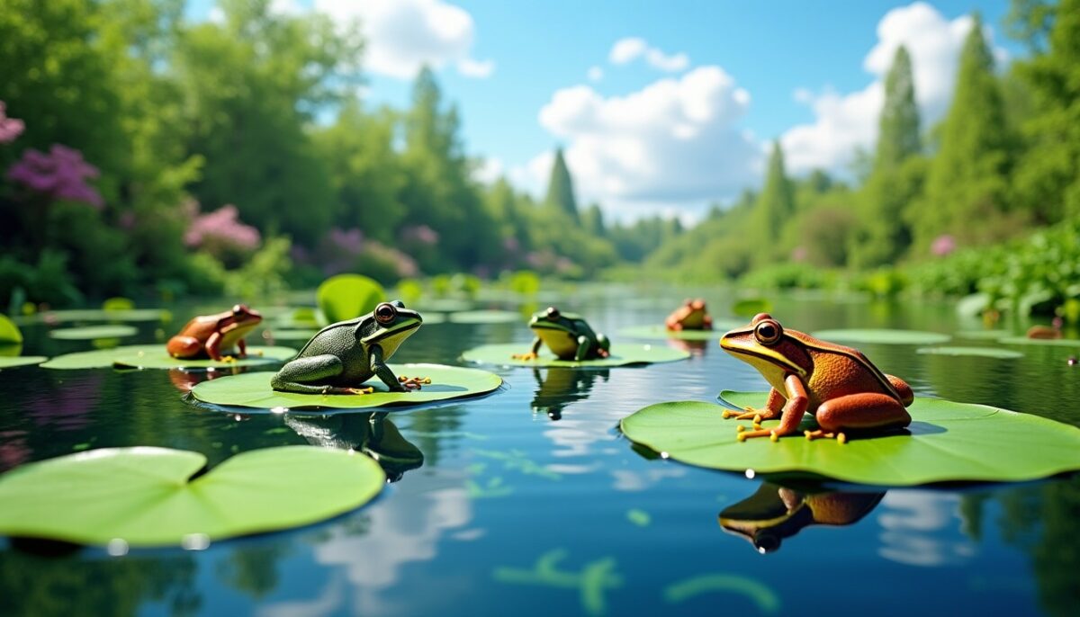 Alimentation des grenouilles dans un bassin : le guide complet pour bien nourrir vos amphibiens