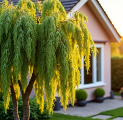 Saule crevette : quelle distance idéale respecter pour planter près de la maison ?