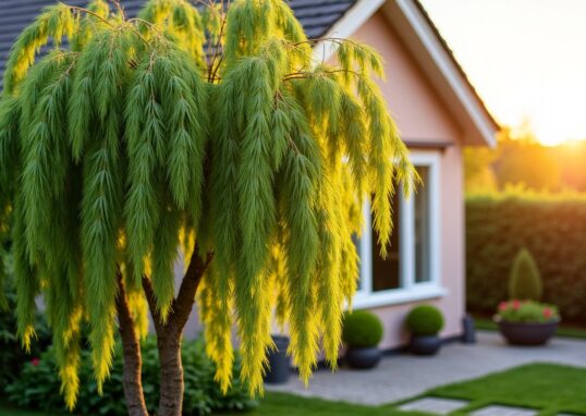 Saule crevette : quelle distance idéale respecter pour planter près de la maison ?