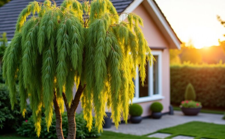 Saule crevette : quelle distance idéale respecter pour planter près de la maison ?