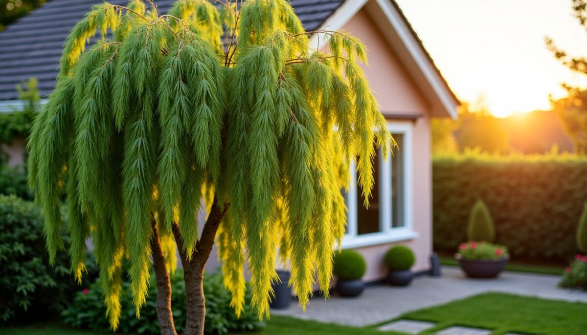Saule crevette : quelle distance idéale respecter pour planter près de la maison ?