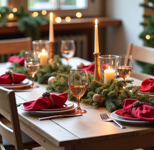 Décorer une table de Noël chic et abordable : nos astuces pour briller sans dépenser