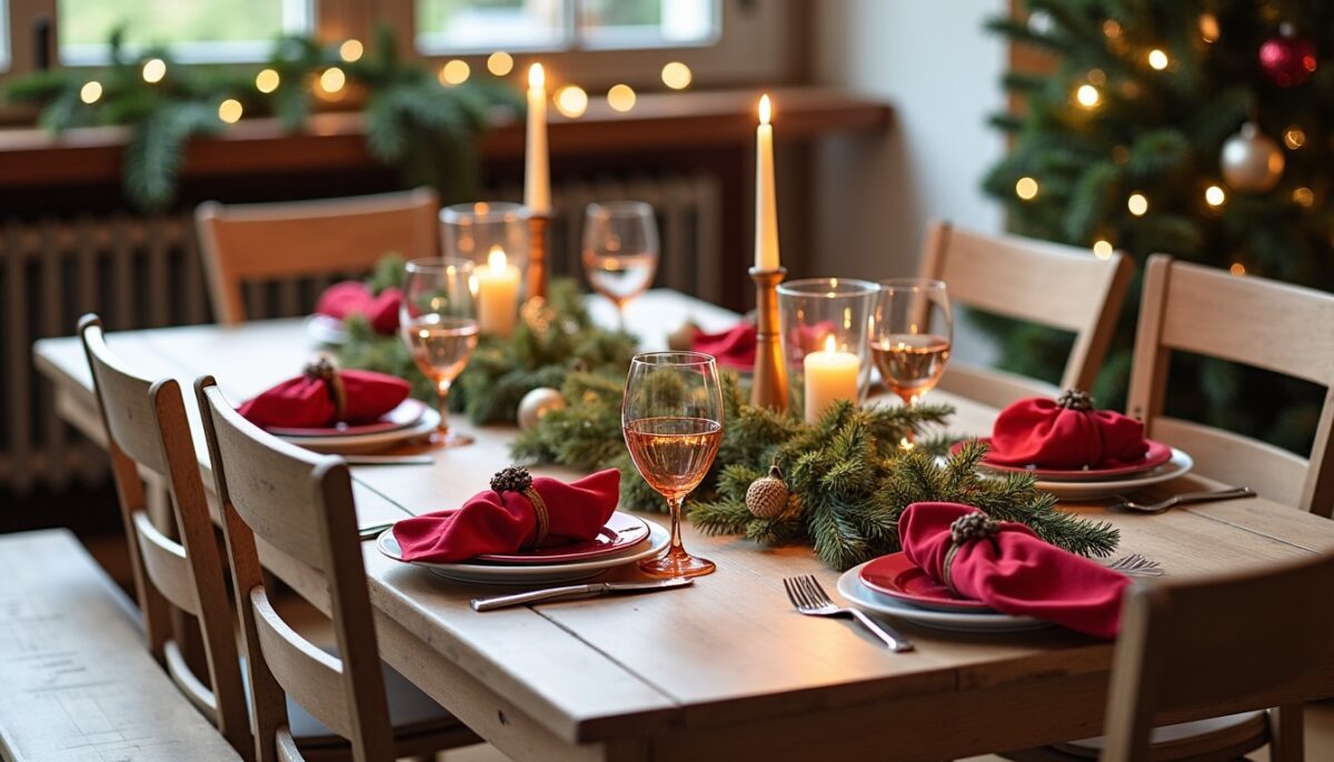 Décorer une table de Noël chic et abordable : nos astuces pour briller sans dépenser