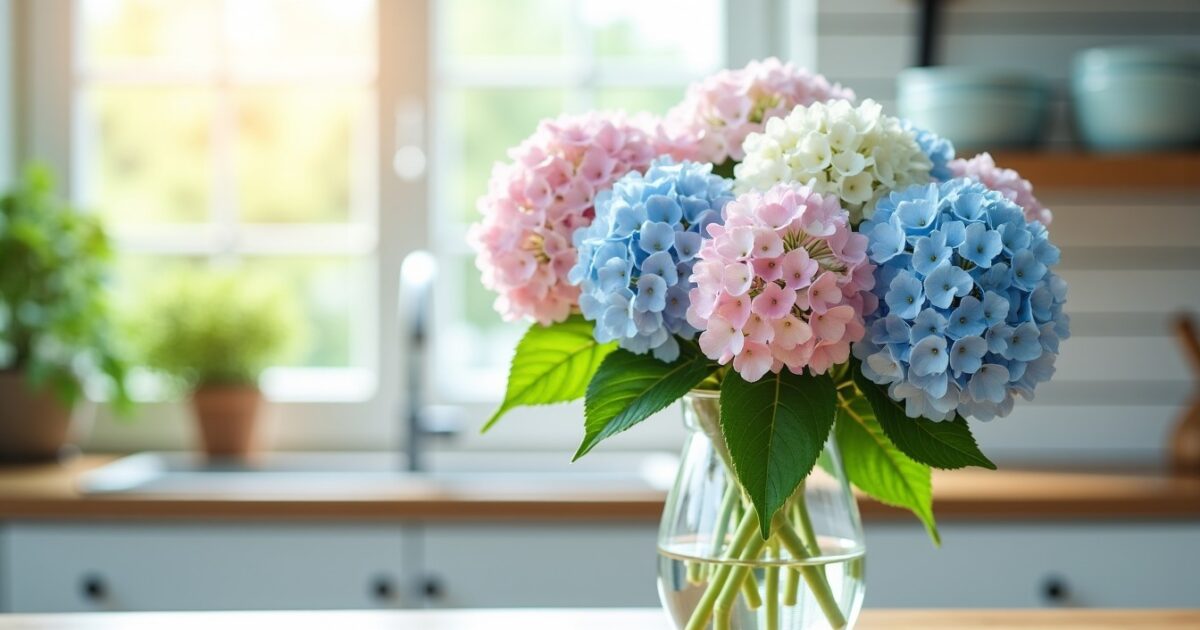 Astuces pour prolonger la beauté des fleurs d’hortensia dans un vase