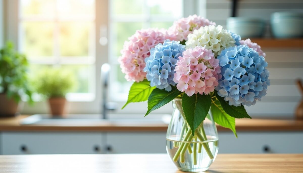 Astuces pour prolonger la beauté des fleurs d’hortensia dans un vase