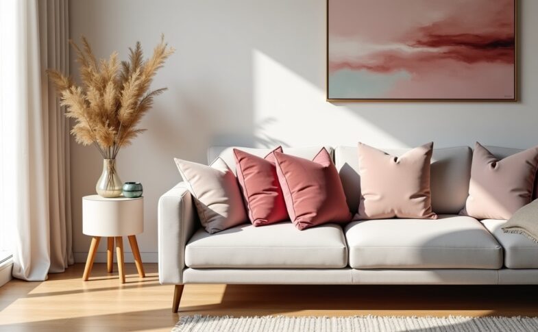 Vieux rose : quelles teintes harmoniser pour sublimer votre chambre ou votre salon ?